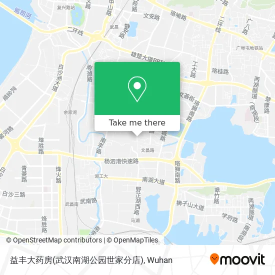 益丰大药房(武汉南湖公园世家分店) map