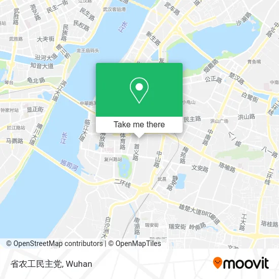 省农工民主党 map