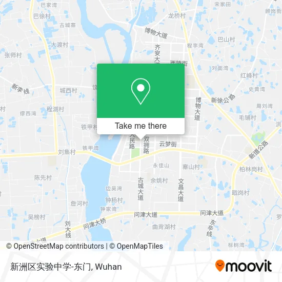 新洲区实验中学-东门 map