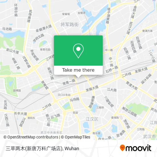 三草两木(新唐万科广场店) map