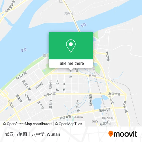 武汉市第四十八中学 map