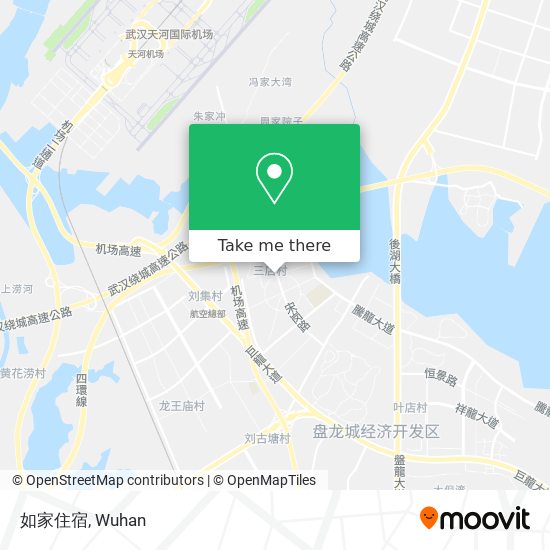 如家住宿 map