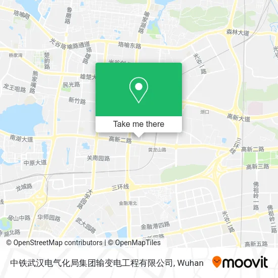 中铁武汉电气化局集团输变电工程有限公司 map