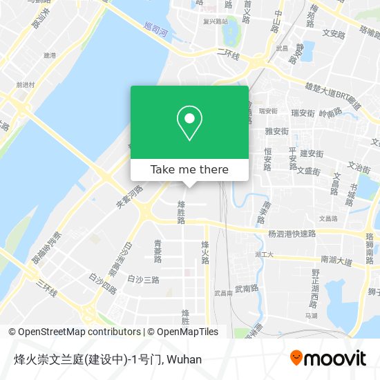 烽火崇文兰庭(建设中)-1号门 map