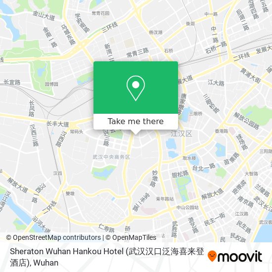 Sheraton Wuhan Hankou Hotel (武汉汉口泛海喜来登酒店) map