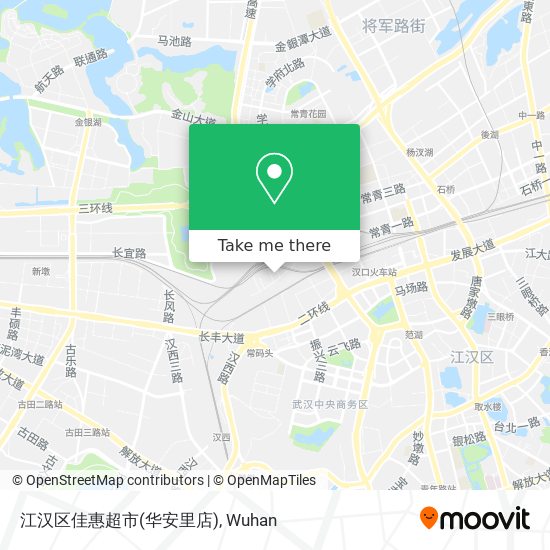 江汉区佳惠超市(华安里店) map