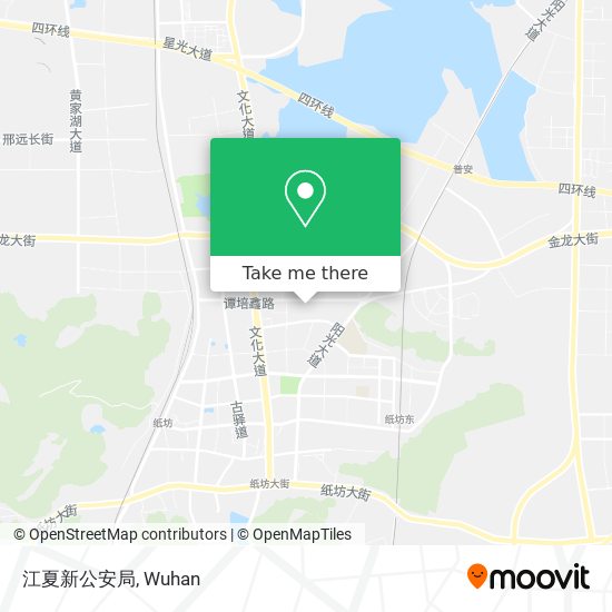 江夏新公安局 map