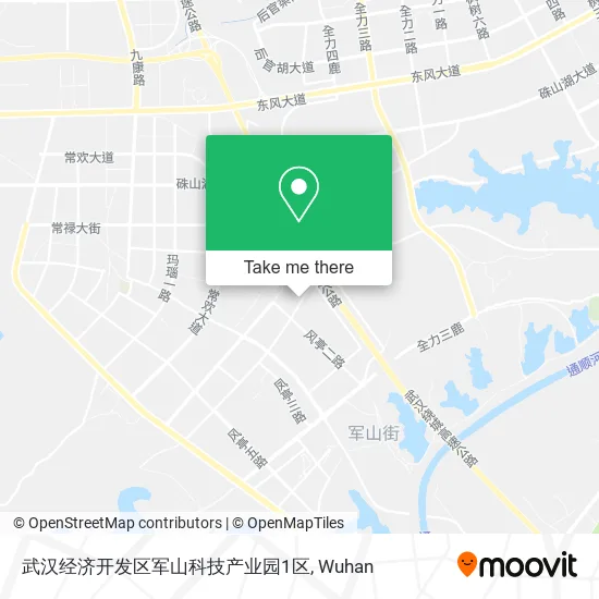 武汉经济开发区军山科技产业园1区 map