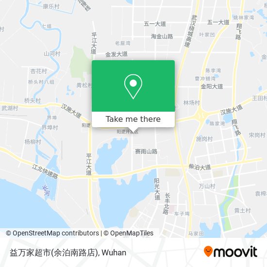 益万家超市(余泊南路店) map