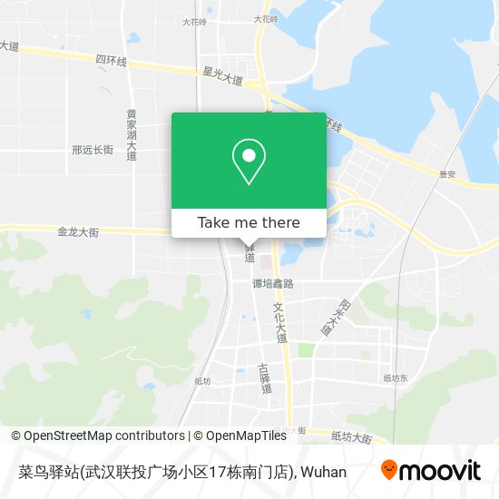 菜鸟驿站(武汉联投广场小区17栋南门店) map