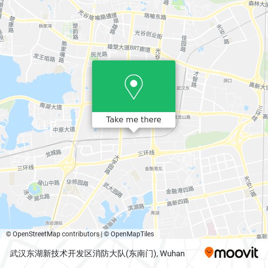 武汉东湖新技术开发区消防大队(东南门) map
