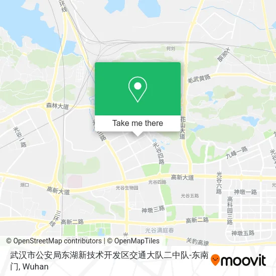 武汉市公安局东湖新技术开发区交通大队二中队-东南门 map