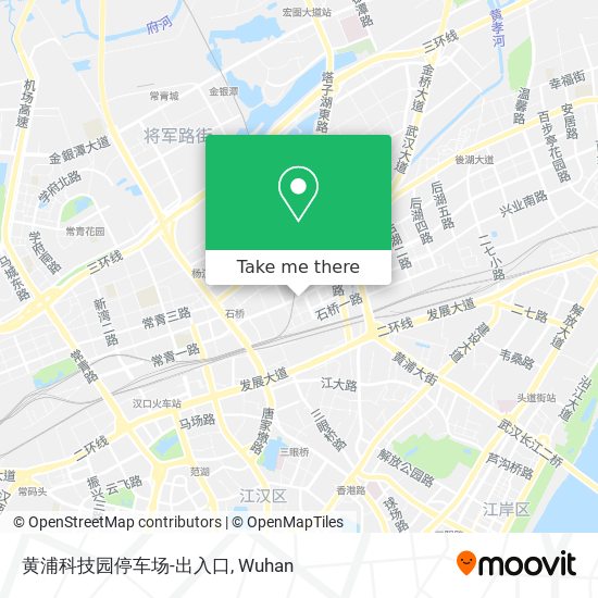 黄浦科技园停车场-出入口 map