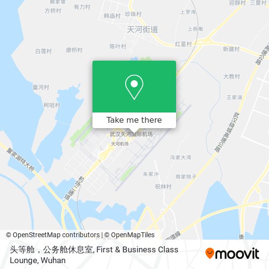 头等舱，公务舱休息室, First & Business Class Lounge map