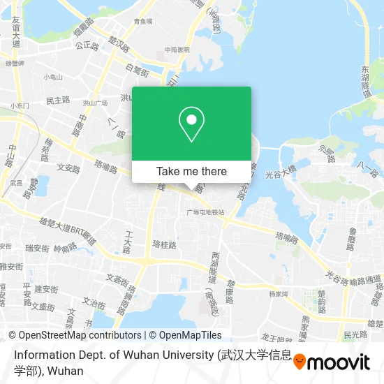 Information Dept. of Wuhan University (武汉大学信息学部) map