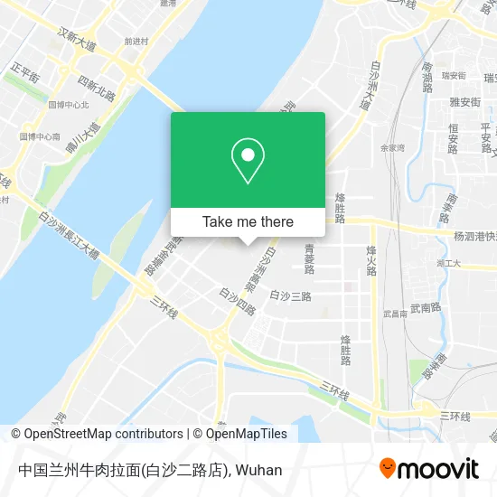 中国兰州牛肉拉面(白沙二路店) map