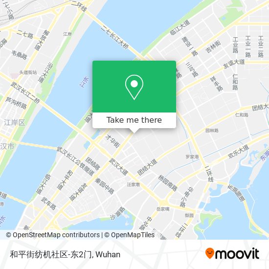 和平街纺机社区-东2门 map