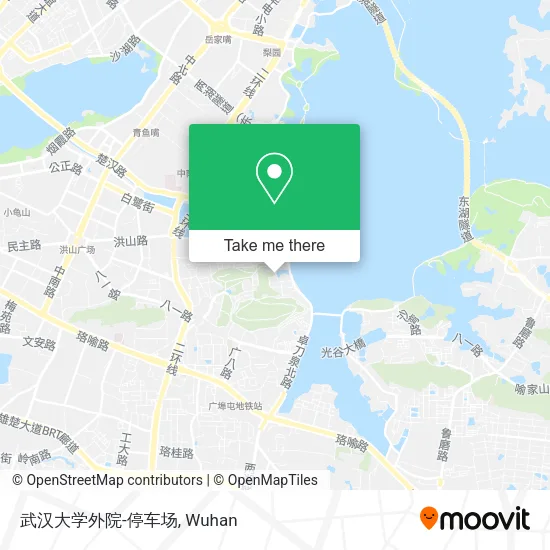 武汉大学外院-停车场 map