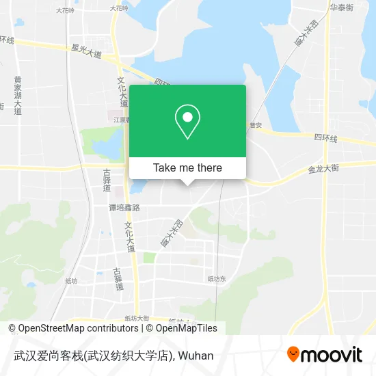 武汉爱尚客栈(武汉纺织大学店) map