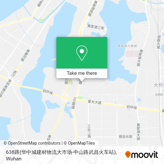 638路(华中城建材物流大市场-中山路武昌火车站) map
