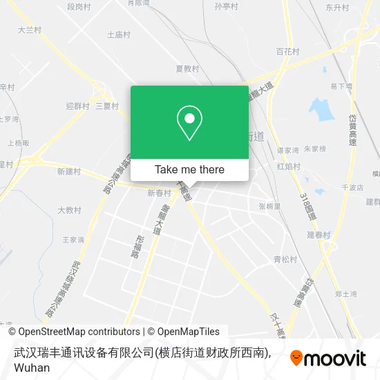 武汉瑞丰通讯设备有限公司(横店街道财政所西南) map