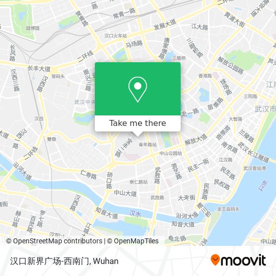 汉口新界广场-西南门 map