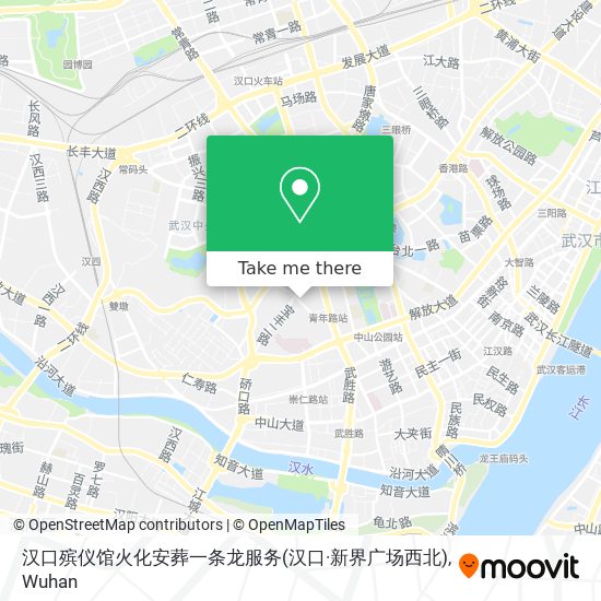 汉口殡仪馆火化安葬一条龙服务(汉口·新界广场西北) map