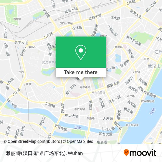 雅丽诗(汉口·新界广场东北) map