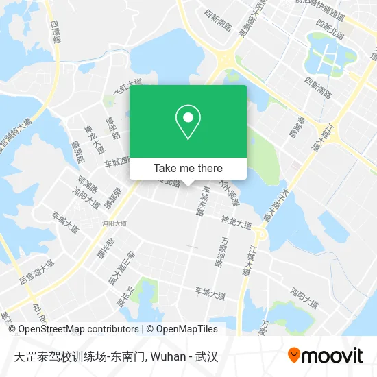 天罡泰驾校训练场-东南门 map