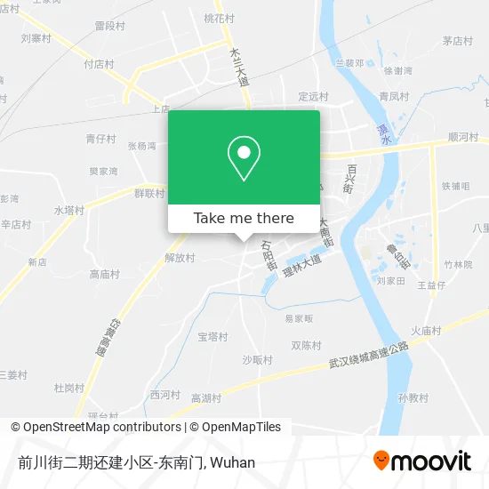 前川街二期还建小区-东南门 map