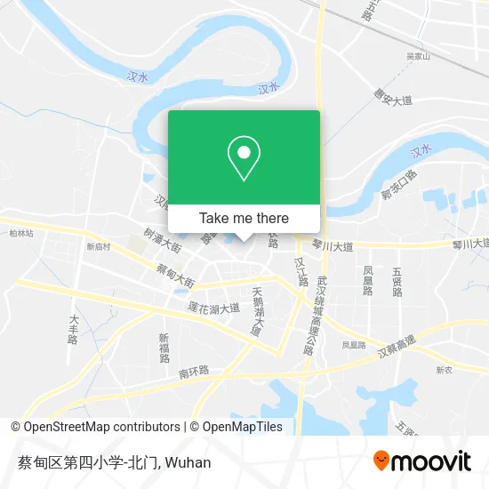 蔡甸区第四小学-北门 map