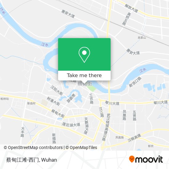 蔡甸江滩-西门 map