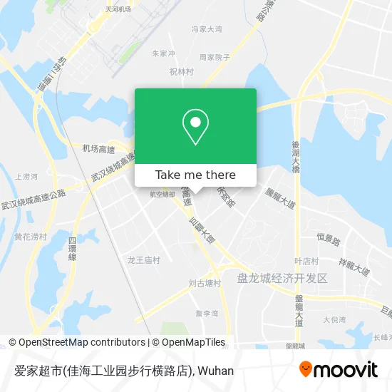 爱家超市(佳海工业园步行横路店) map