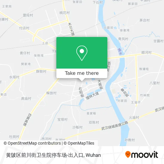 黄陂区前川街卫生院停车场-出入口 map