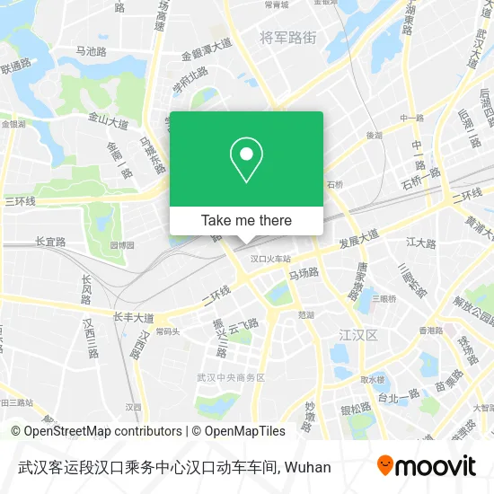 武汉客运段汉口乘务中心汉口动车车间 map