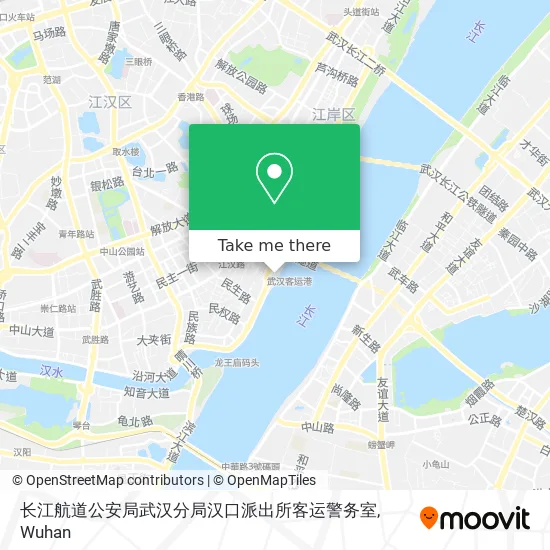 长江航道公安局武汉分局汉口派出所客运警务室 map