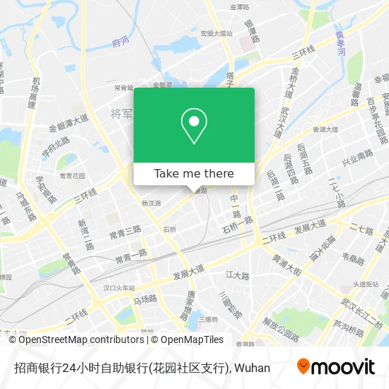 招商银行24小时自助银行(花园社区支行) map