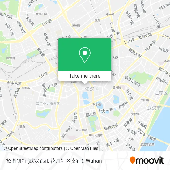 招商银行(武汉都市花园社区支行) map