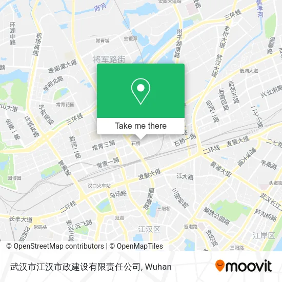 武汉市江汉市政建设有限责任公司 map