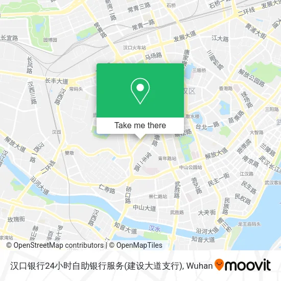 汉口银行24小时自助银行服务(建设大道支行) map
