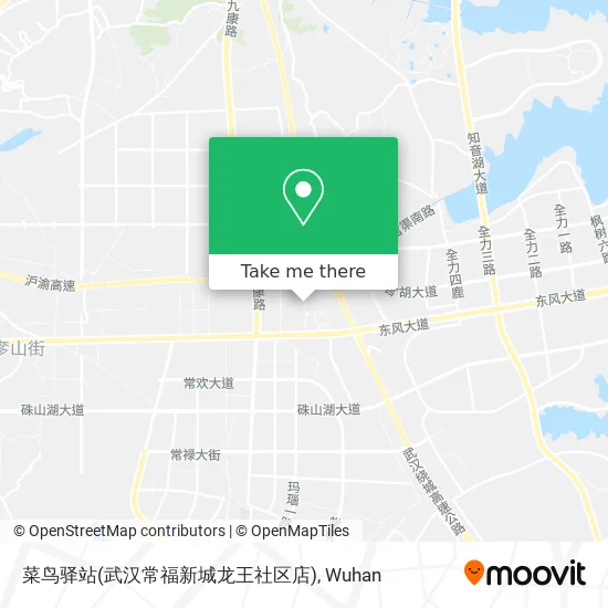 菜鸟驿站(武汉常福新城龙王社区店) map