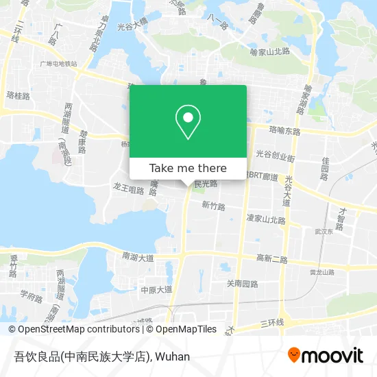 吾饮良品(中南民族大学店) map