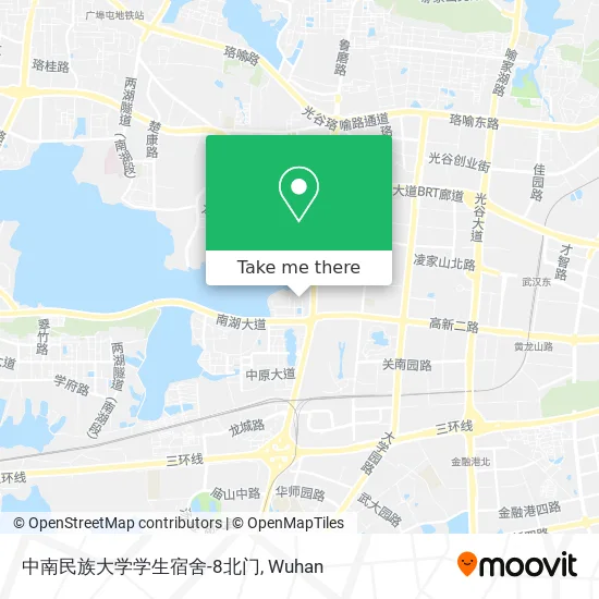 中南民族大学学生宿舍-8北门 map