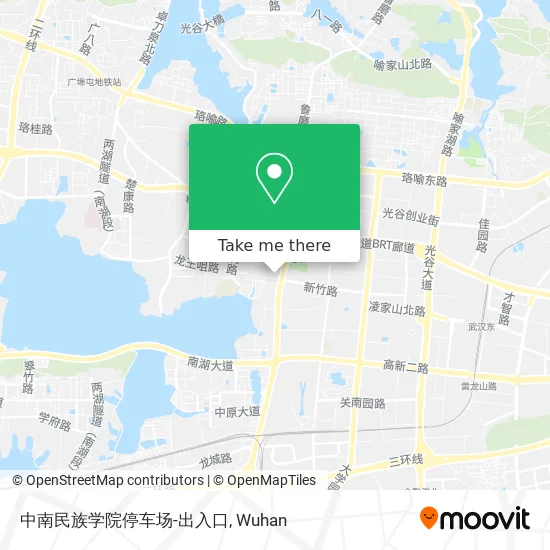 中南民族学院停车场-出入口 map