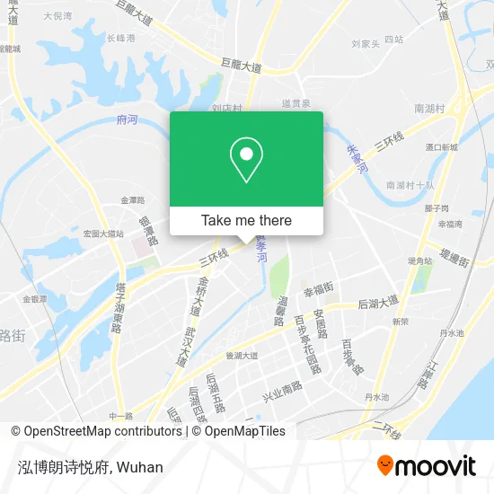 泓博朗诗悦府 map