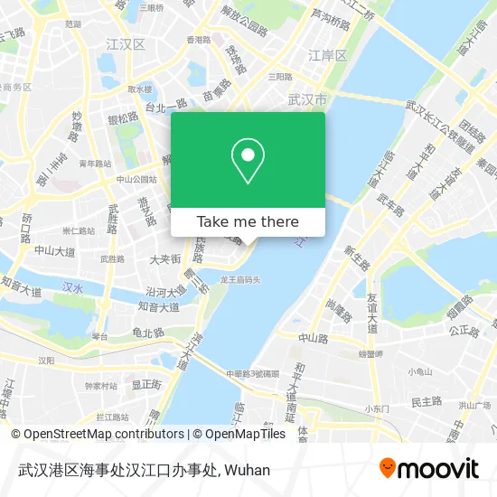武汉港区海事处汉江口办事处 map