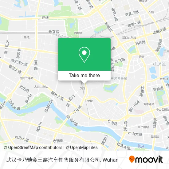 武汉卡乃驰金三鑫汽车销售服务有限公司 map