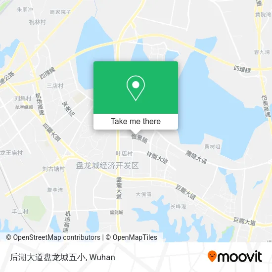 后湖大道盘龙城五小 map