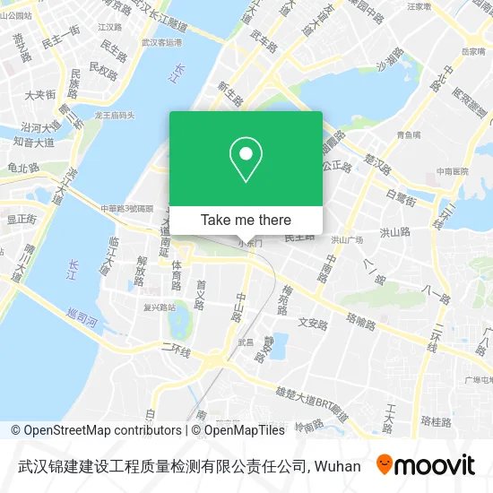 武汉锦建建设工程质量检测有限公责任公司 map