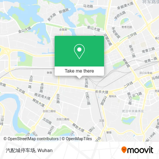 汽配城停车场 map